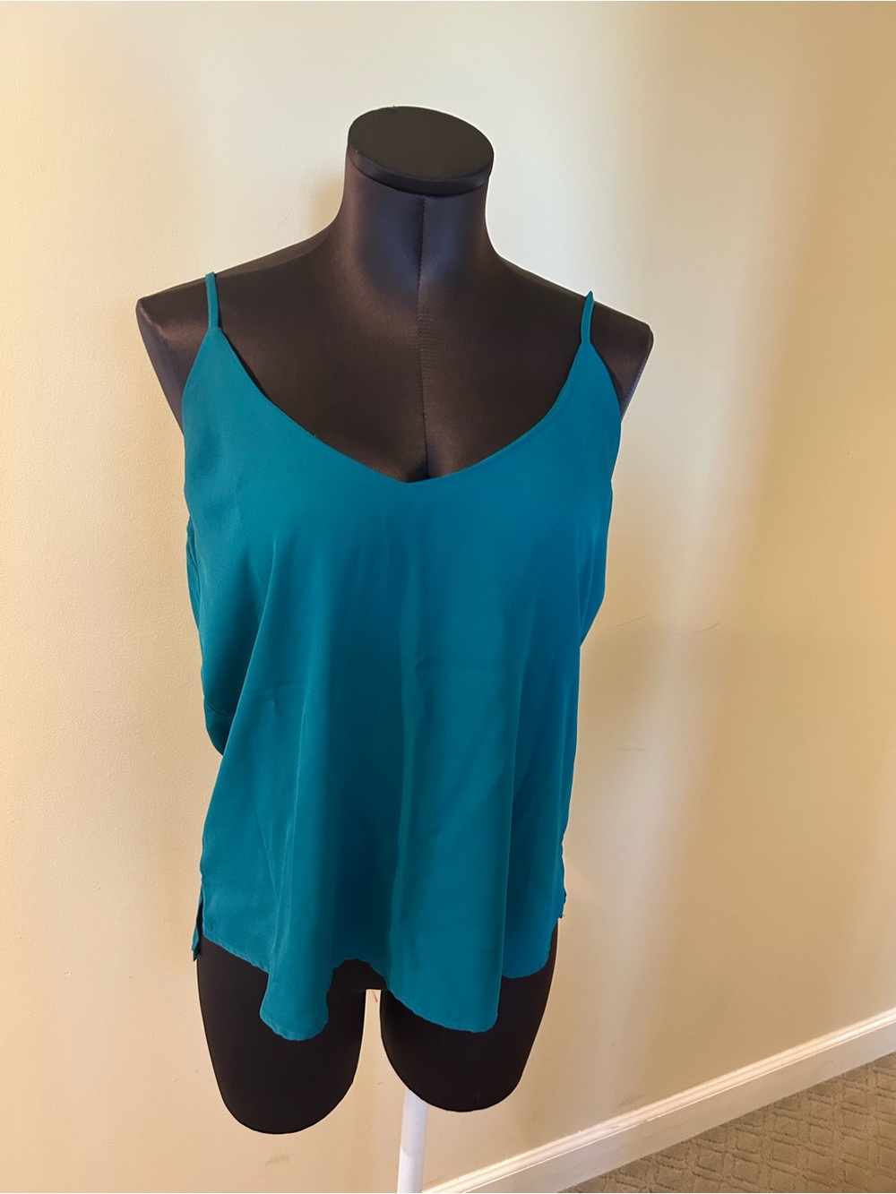 Meraki Teal Spaghetti Strap Camisole size M